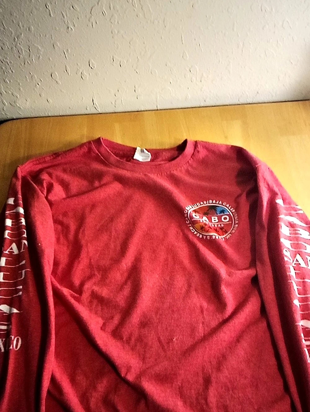 Yazbek Cabo San Lucas long sleeve tee Graphic Long Sleeve Tee Red Small